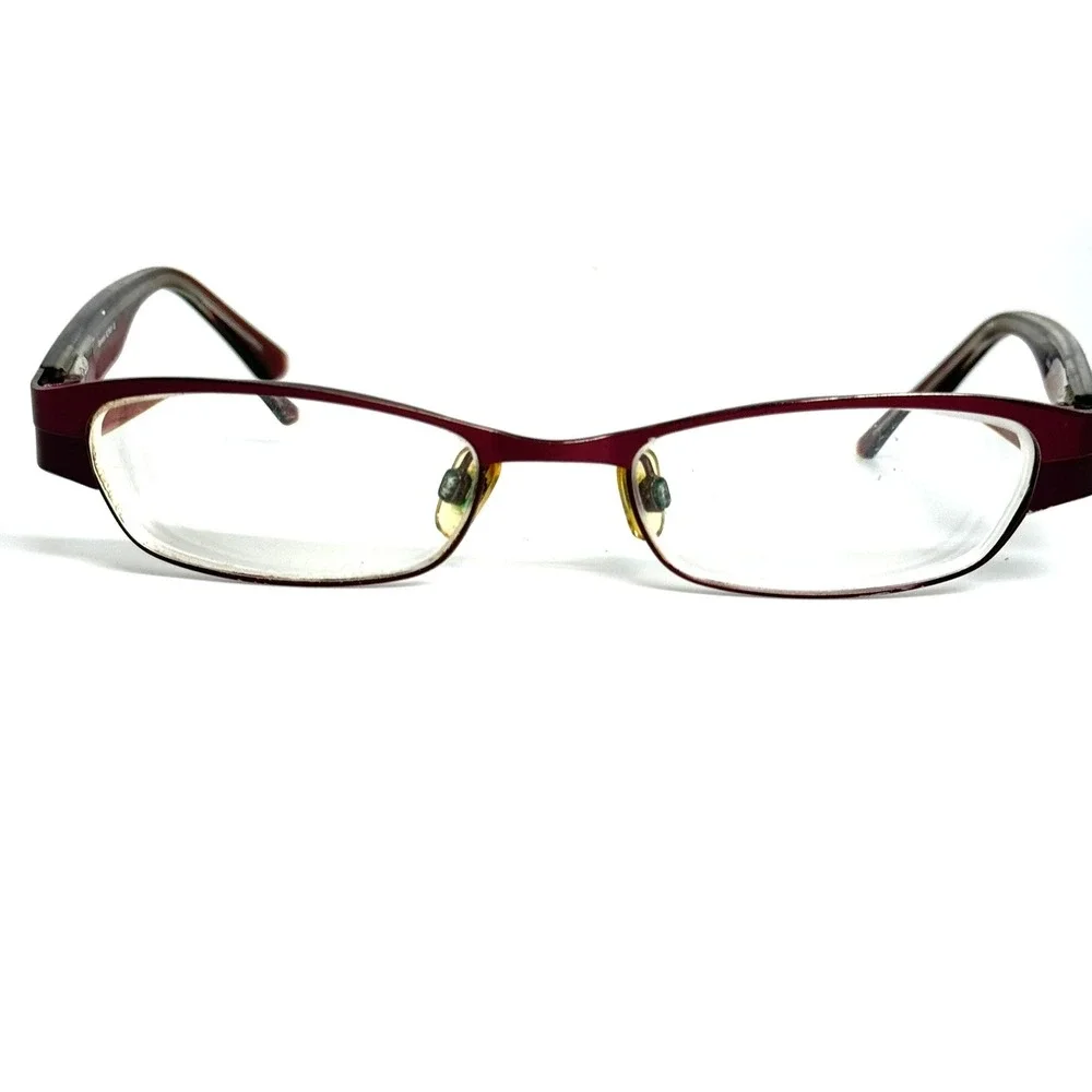 Genesis Altair G5002 Plum Purple Rectangular Eyeglass Frames 51-18-130